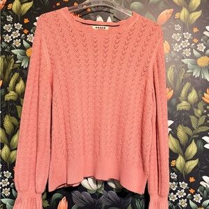 Boden Coral Knit Sweater